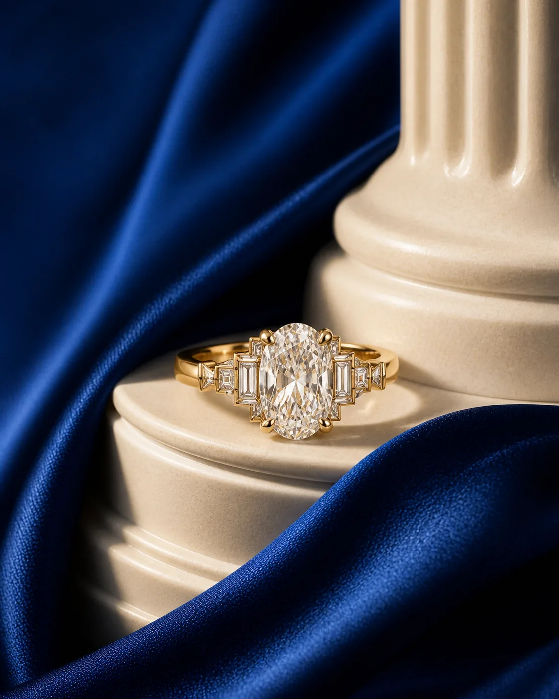 Noor Oval Solitaire