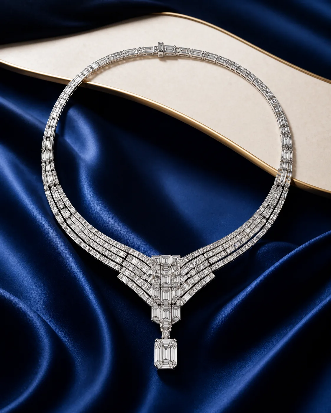 Noor Pear Bridal Necklace