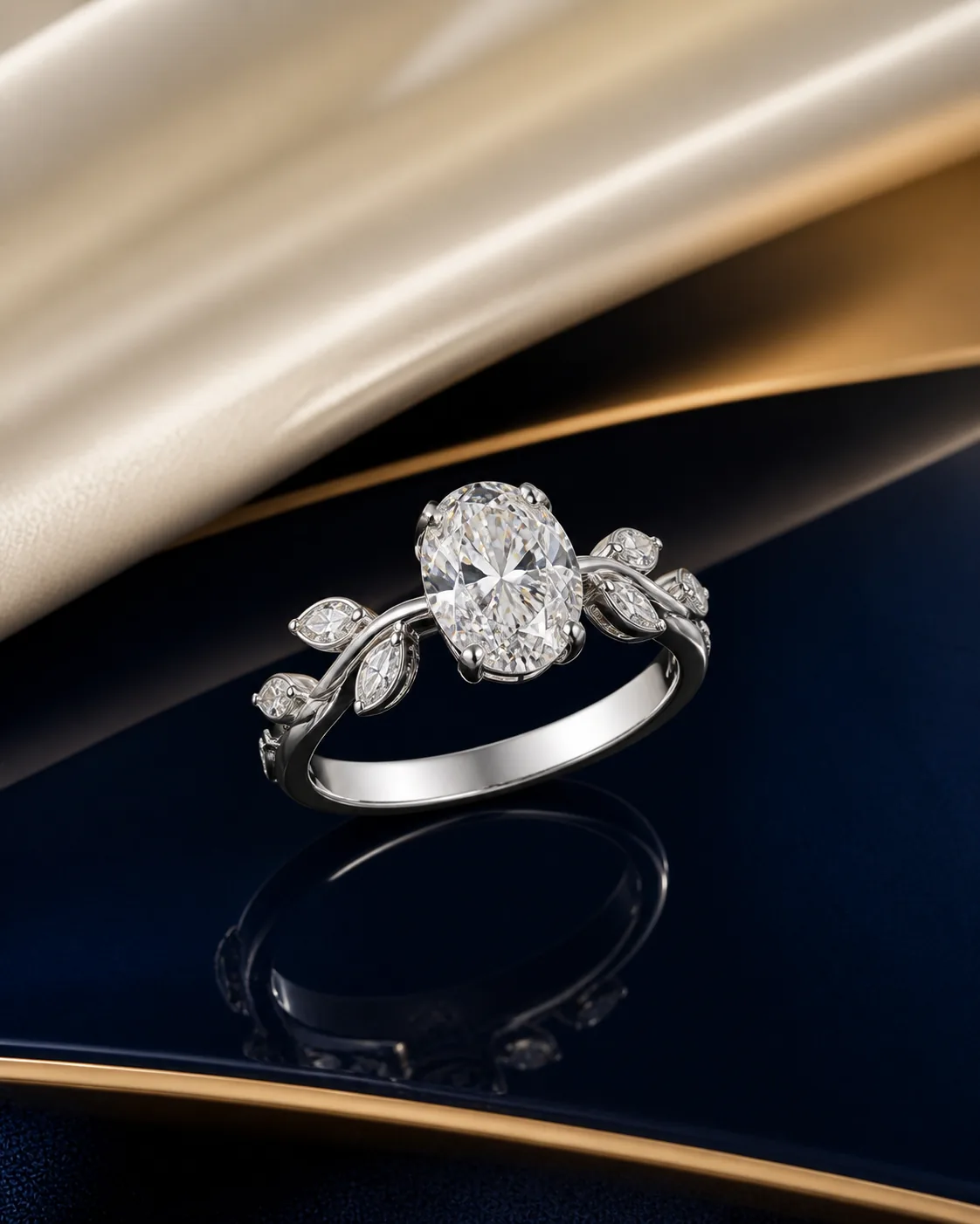 Meher Oval Solitaire