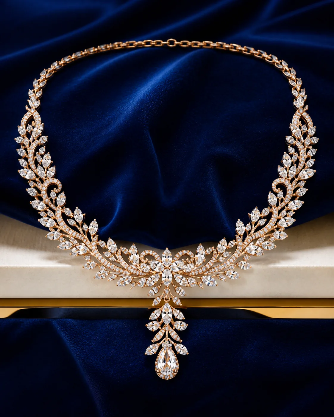 Meher Pear Bridal Necklace