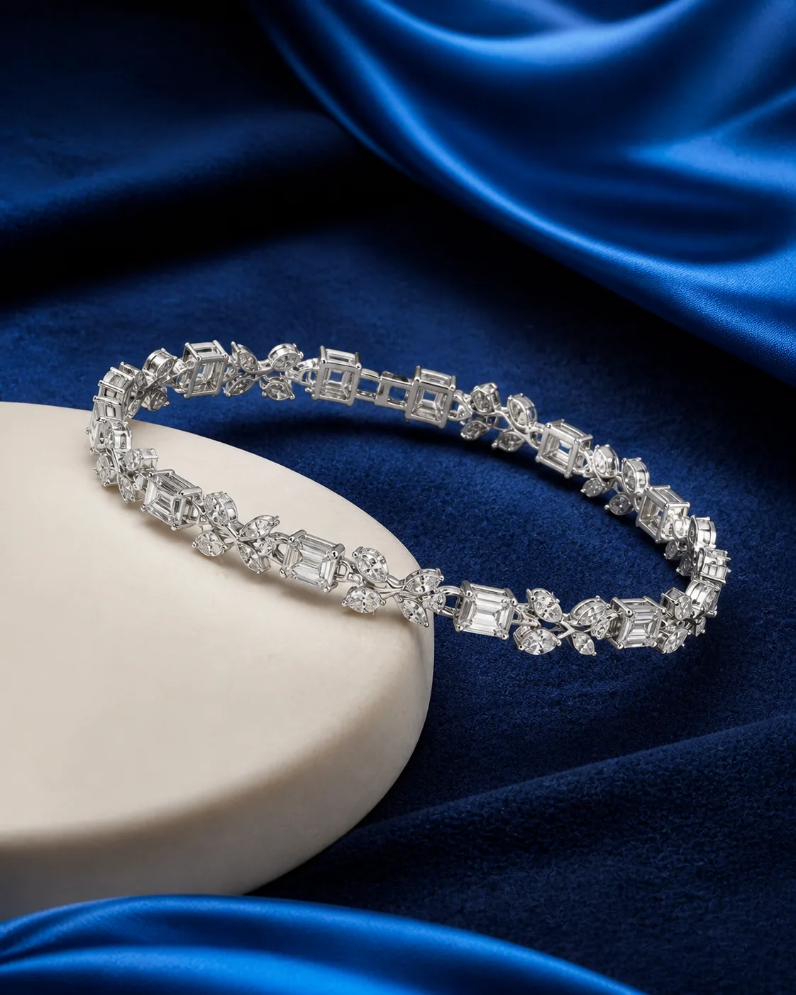 Meher Emerald Line Bracelet