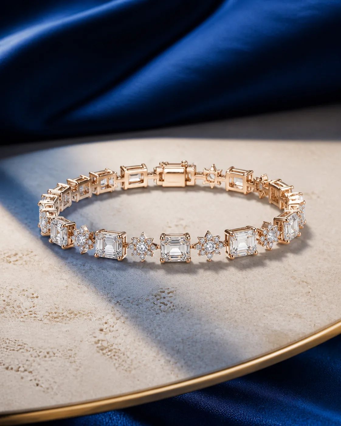 Luna Emerald Line Bracelet