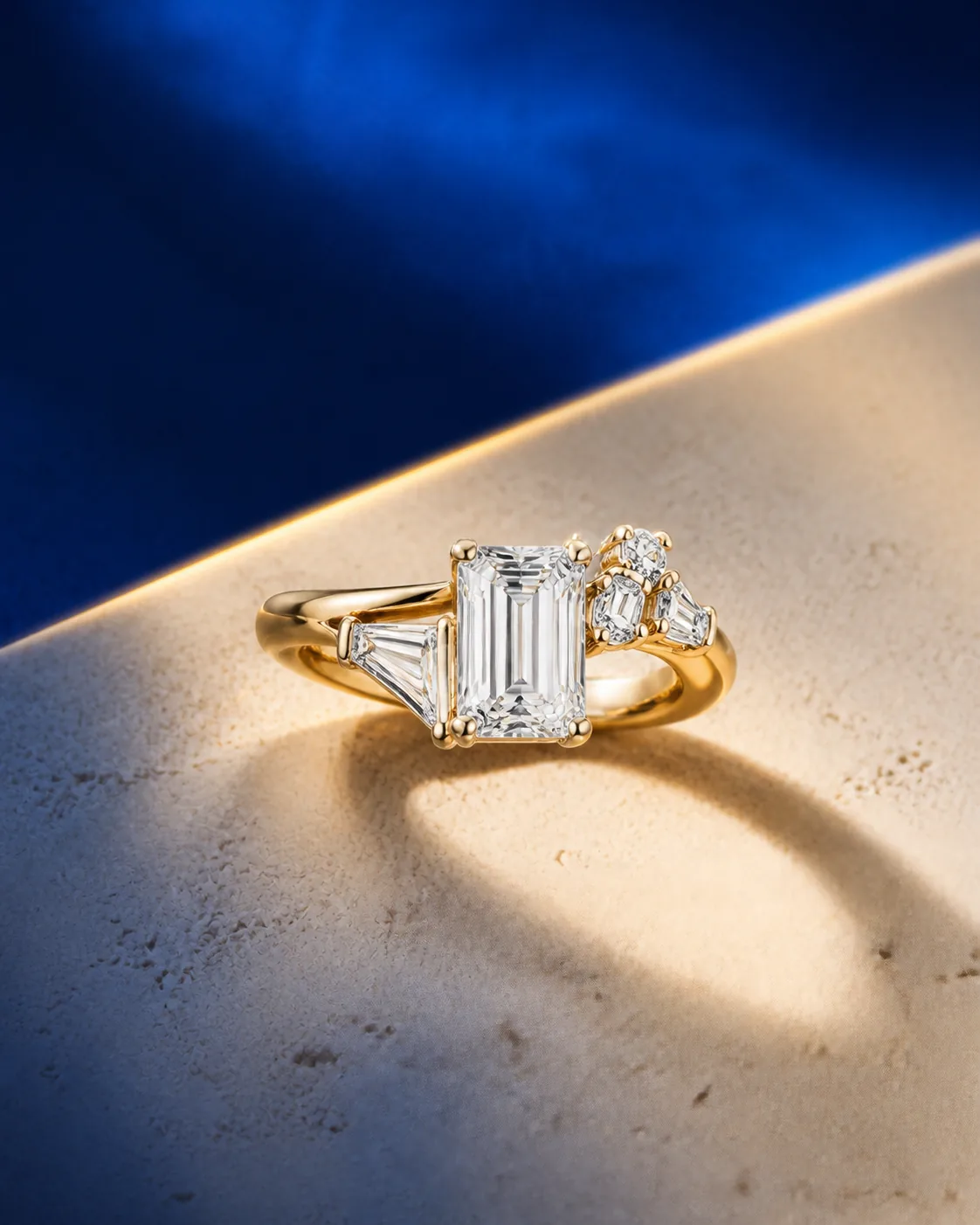 Saanjh Emerald Solitaire