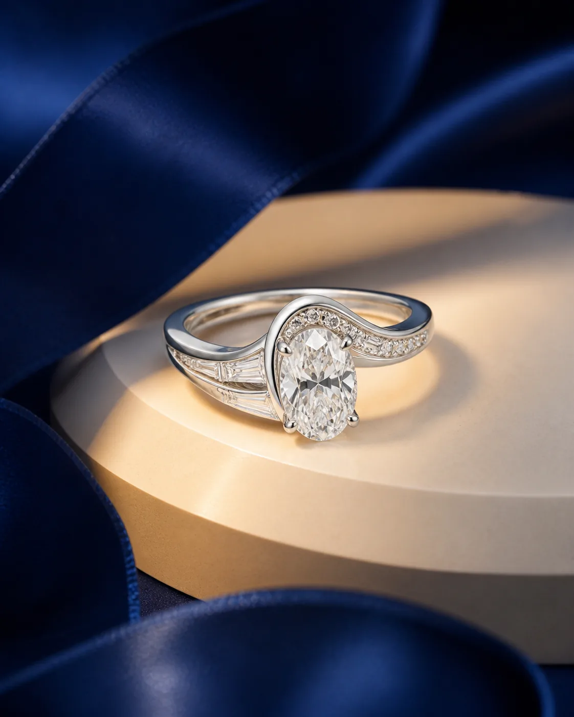 Saanjh Oval Solitaire