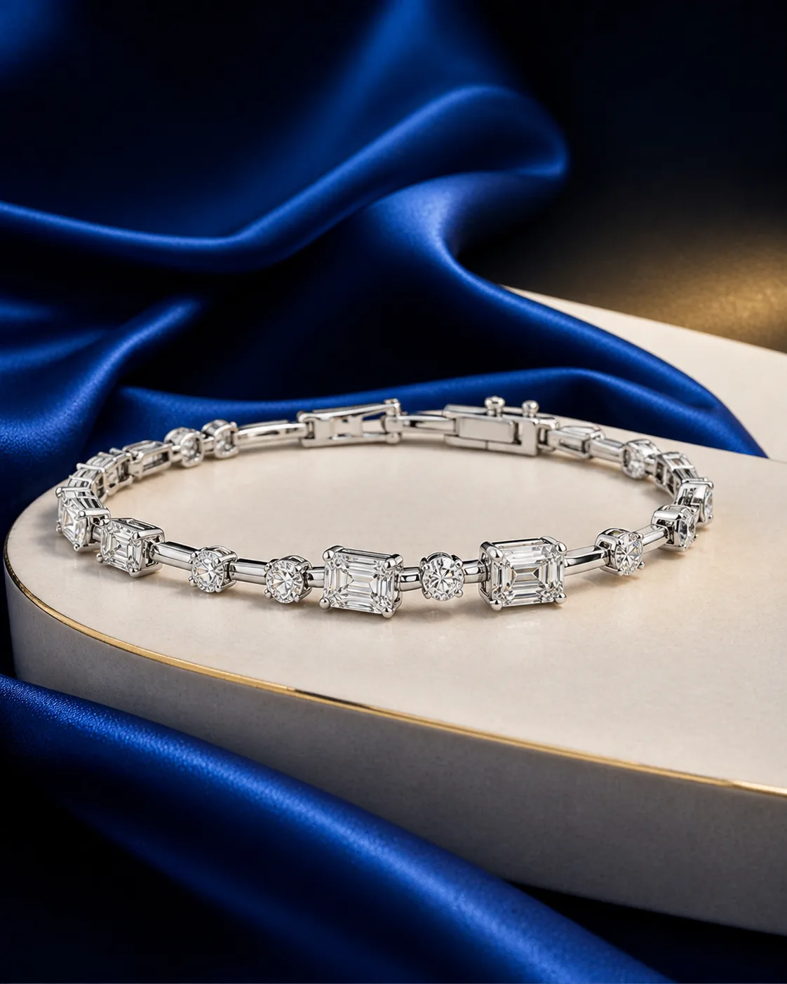 Saanjh Emerald Line Bracelet
