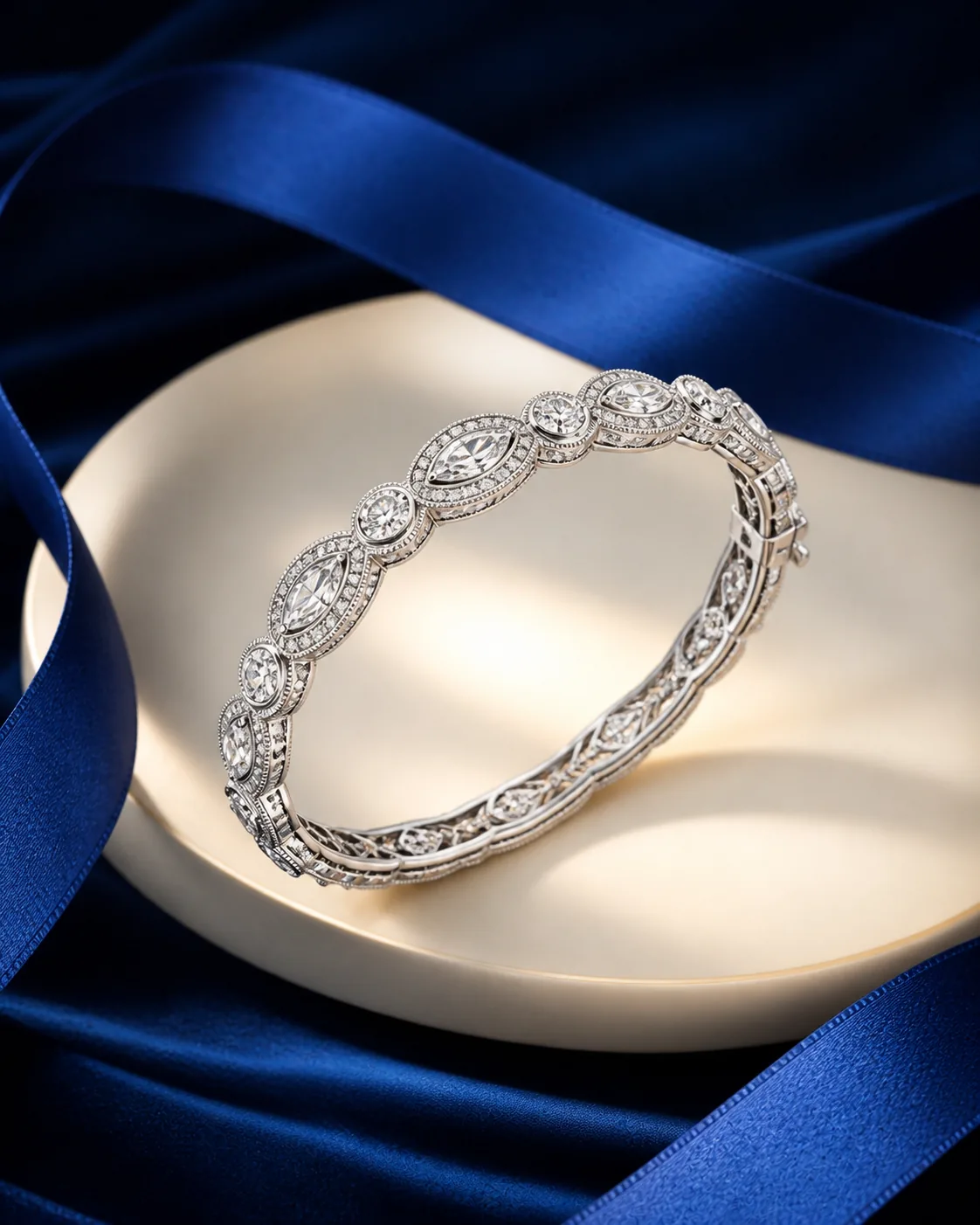 Iyla Marquise Diamond Bangle