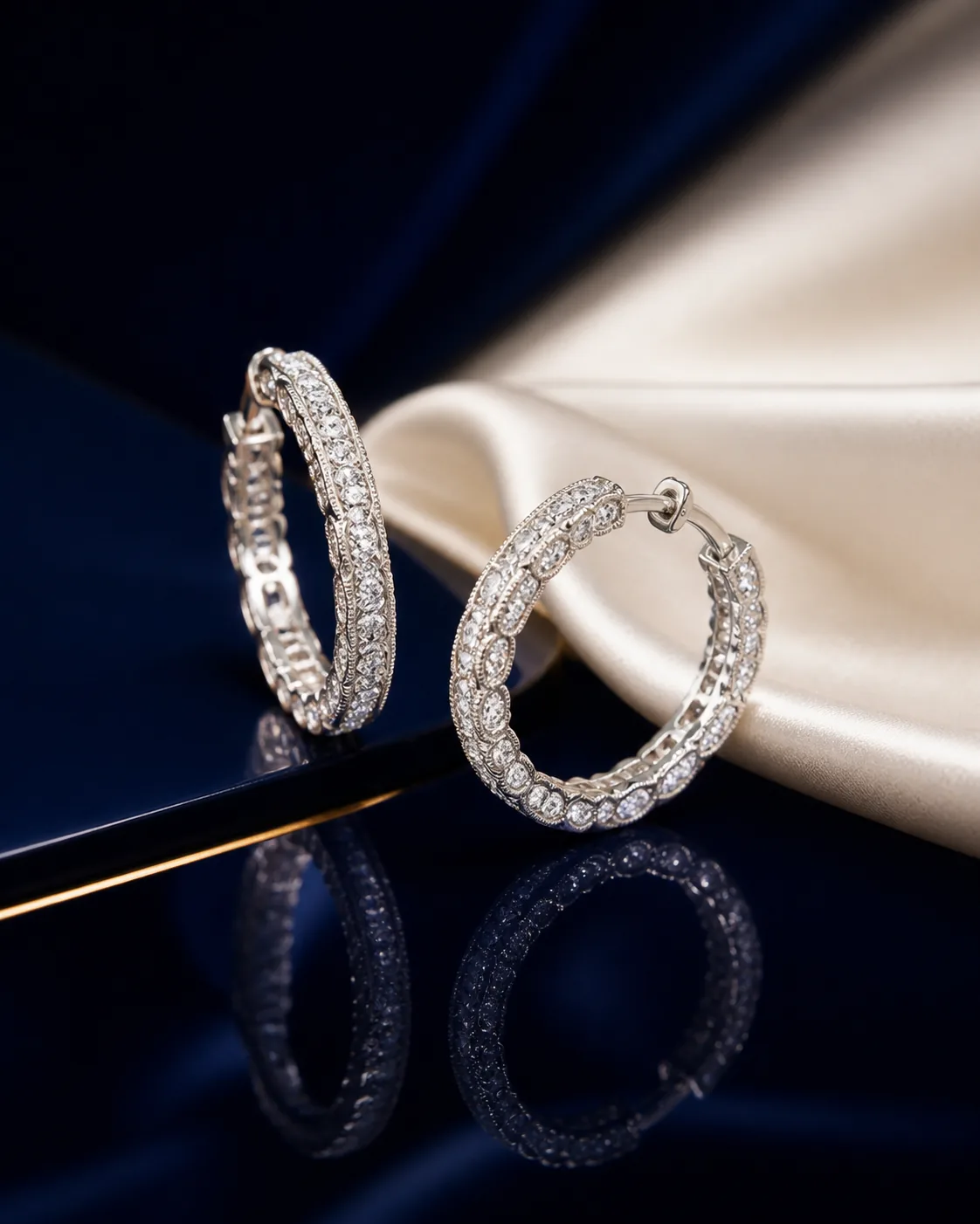 Iyla Diamond Hoop Earrings