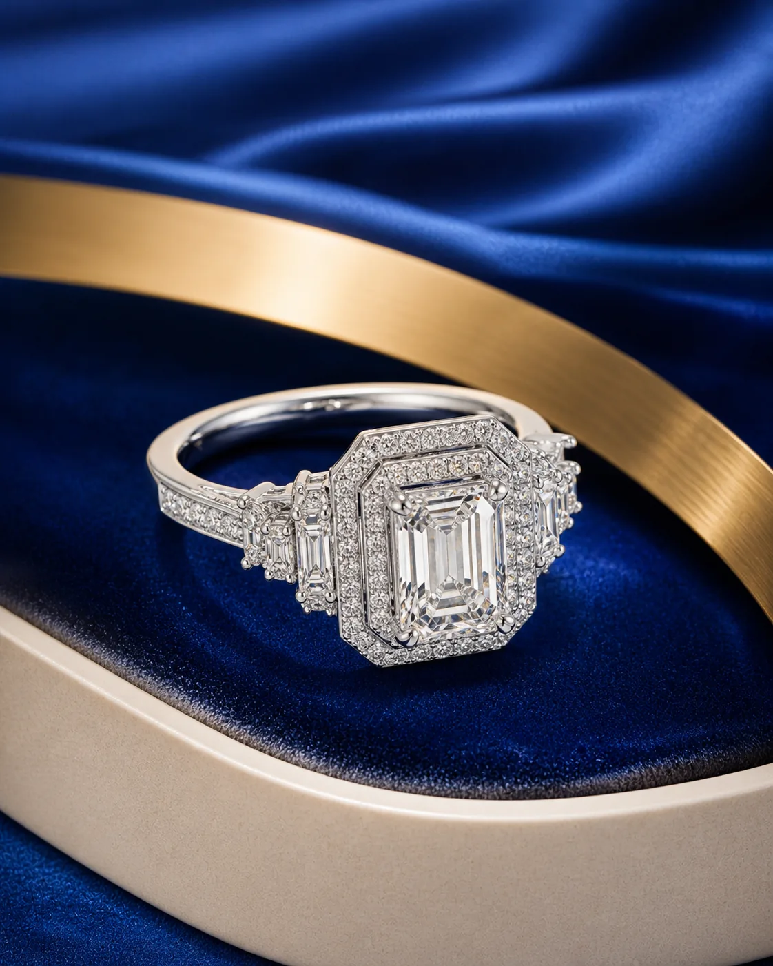 Celeste Emerald Solitaire