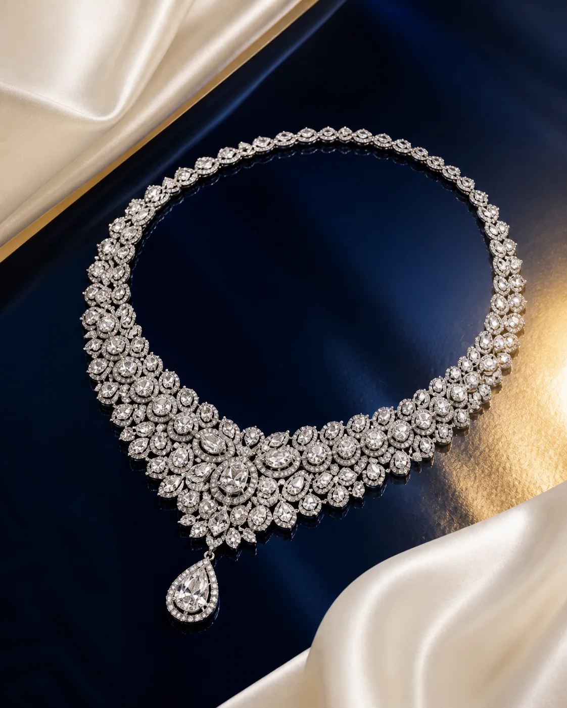 Celeste Pear Bridal Necklace