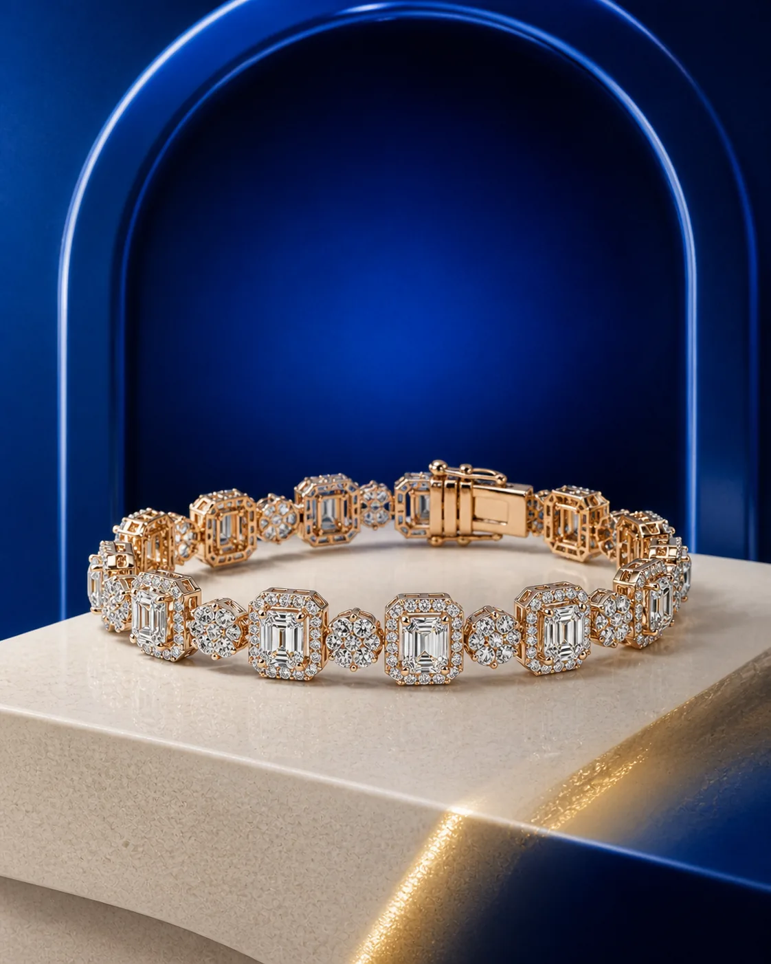 Celeste Emerald Line Bracelet